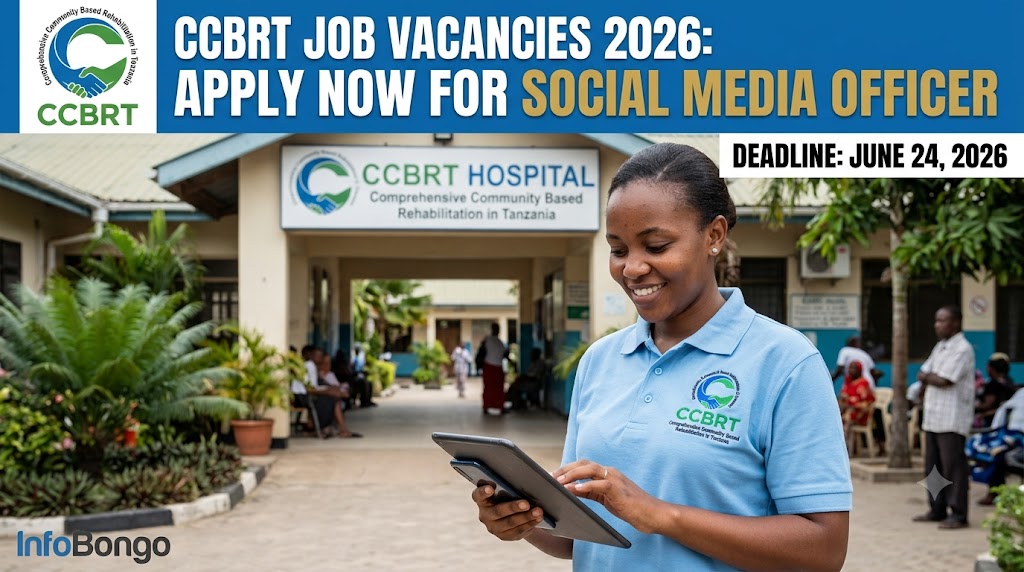 CCBRT Job Vacancies 2026 Social Media Officer Post on InfoBongo