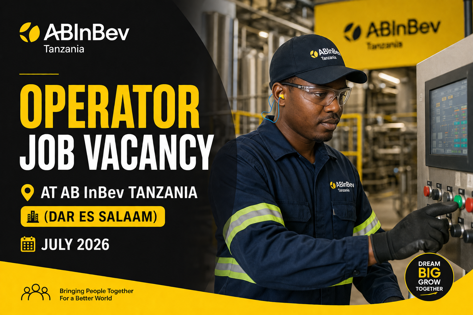 ABInBev Operator Vacancy Featured Image 2026