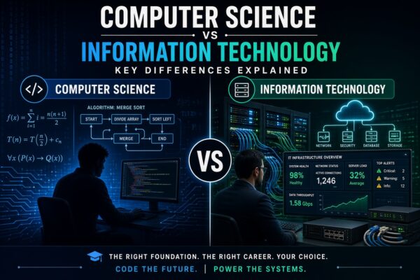 computer science vs information technology key differences